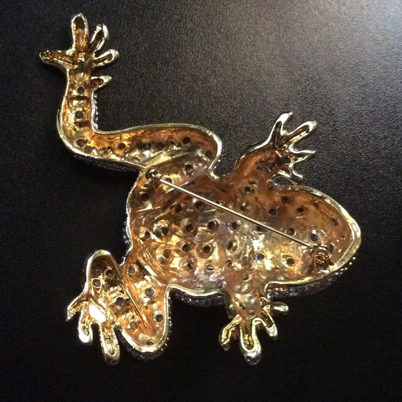 Fashion Jewelry | 3 1/2" XLarge Frog Pin - Picture 5 of 6