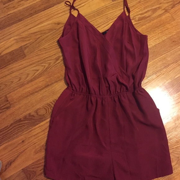 Red romper forever 21