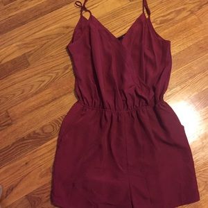 Red romper forever 21