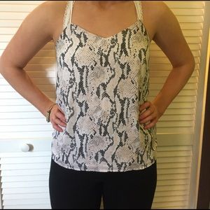 Express snake skin flowy tank top!