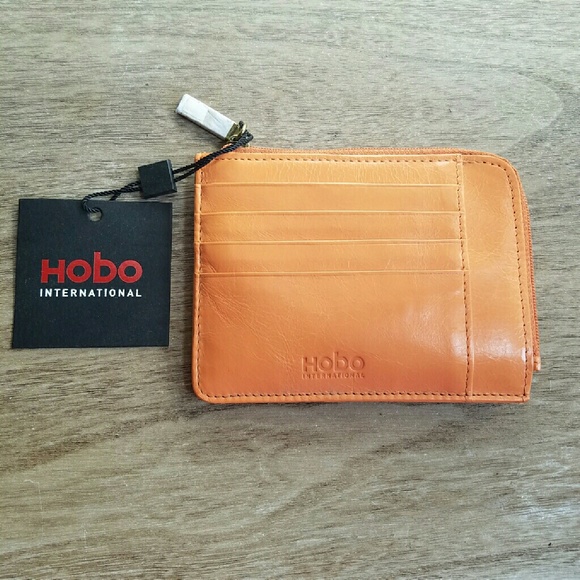 Hobo leather Credit Card holder/ Keychain