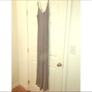 Mossimo Black & White Striped Maxi Dress