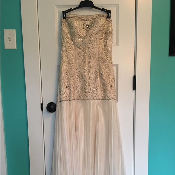 Sue Wong Nocturne Strapless Drop waist Gown