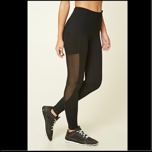 Mesh side leggings from Forever 21
