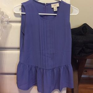 Loft peplum tank top