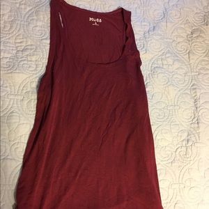 Burgundy tank top