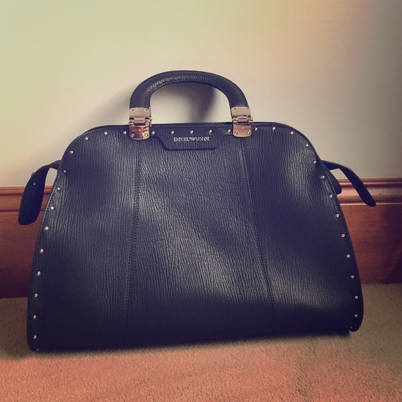 SOLD!!!! Emporio Armani Large Back Studded Tote