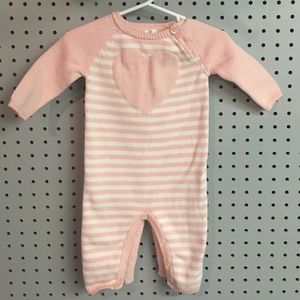 Valentine sweater romper 3-6 months