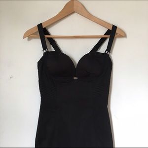 Guess black bustier style dress