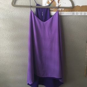 Express purple reservable tank top