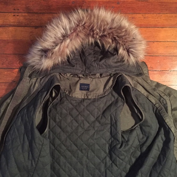 ZARA Green Military Inspired Parka Sz S - Picture 3 of 4