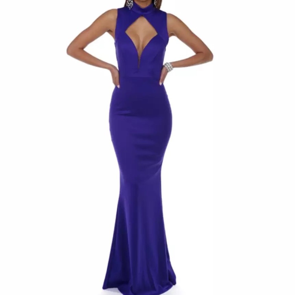 Royal Blue Maxi Prom Dress