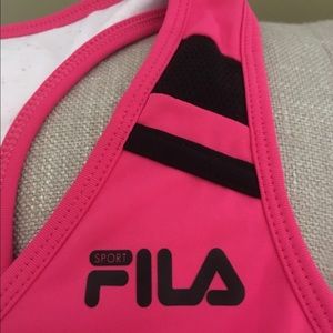 FILA work out razor back tank, with bra