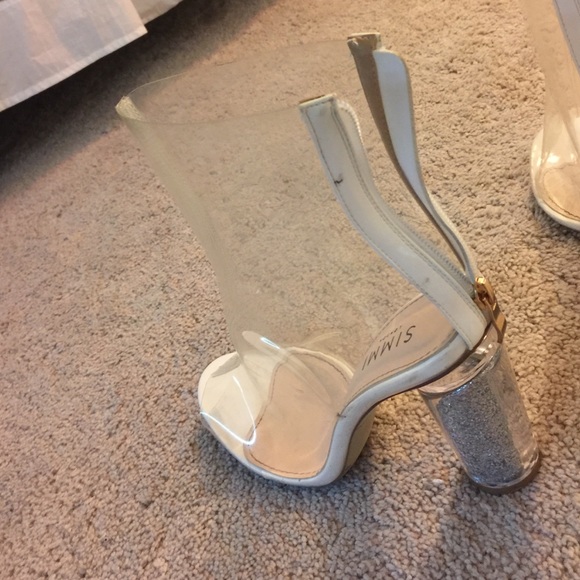 Perspex Glitter Heel - Picture 2 of 3