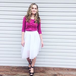 Tulle white skirt