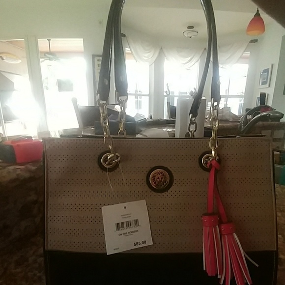 Anne Klein Gold Chain Handled Bag