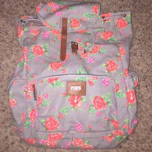 Victoria secret drawstring and buckle backpack