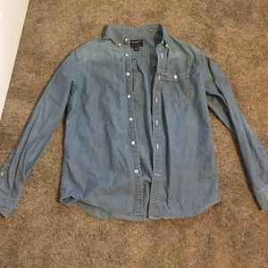 Blue denim American Eagle shirt