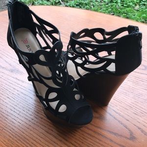 JustFab Platform Wedges