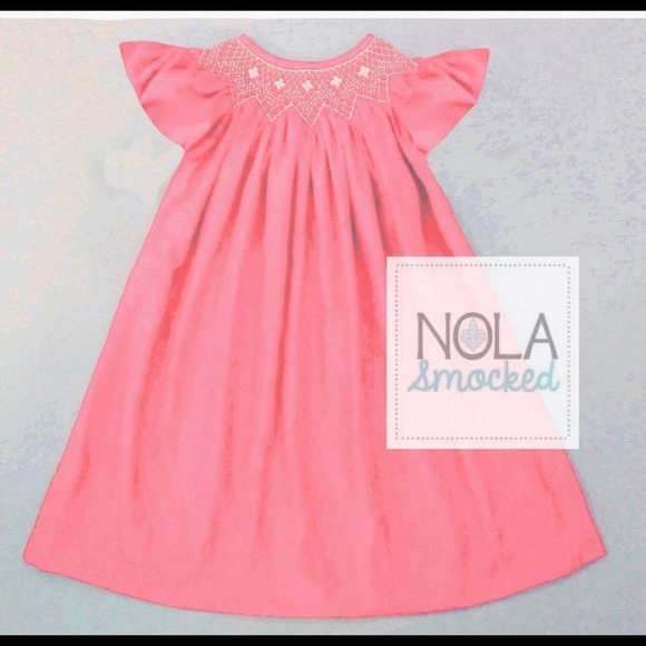 Coral spring bishop dress