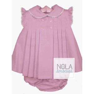 Pink vintage dress with bloomers