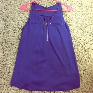 Royal blue express tank top