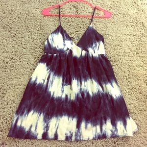 tie-dye flowy dress/top with cool back design