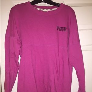 Pink Victoria Secret crew sweatshirt
