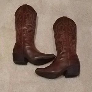 Madden Girl Faux Leather Cowboy Boots size 10
