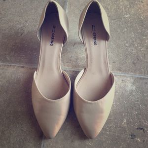 Cream color dress heels