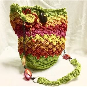 Handmade artisan daypack Cross-Body Strap