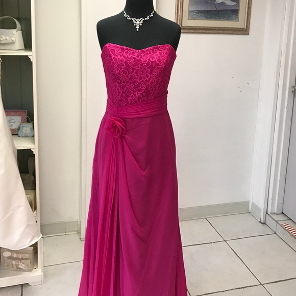 Hot pink gown
