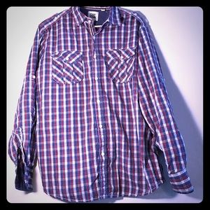 Men's long sleeve shirt - Paper Denim cloth - sz L