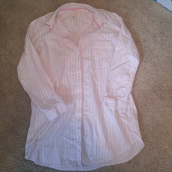 Sexy Victoria's secret button down sleep shirt