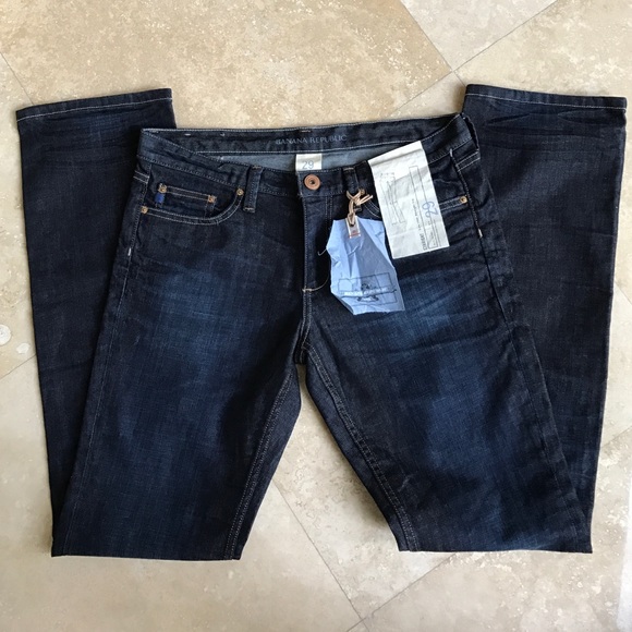 Banana Republic straight leg low rise jeans