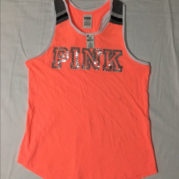 NWT pink Victoria secret bling tank