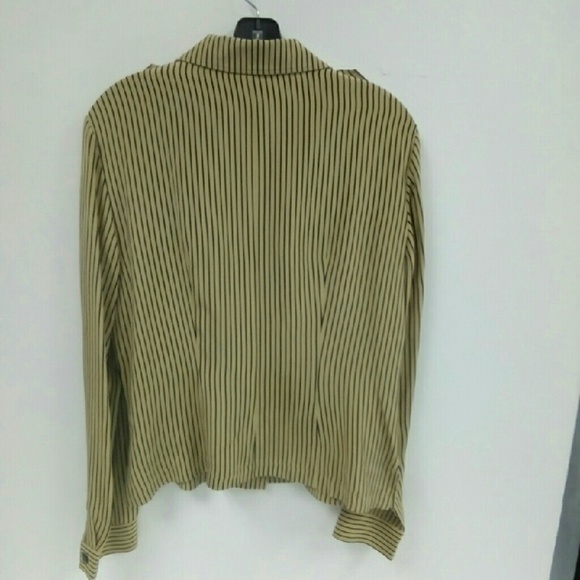 Dana Buchman Striped Top Sz. 10 - Picture 3 of 3