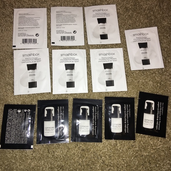 Smashbox(7) & Sephora primer(5) bundle samples