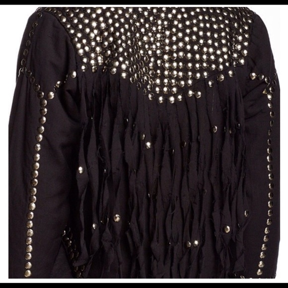 NWT One Teaspoon studded Fringed Bolo Jacket S-S - Picture 2 of 3
