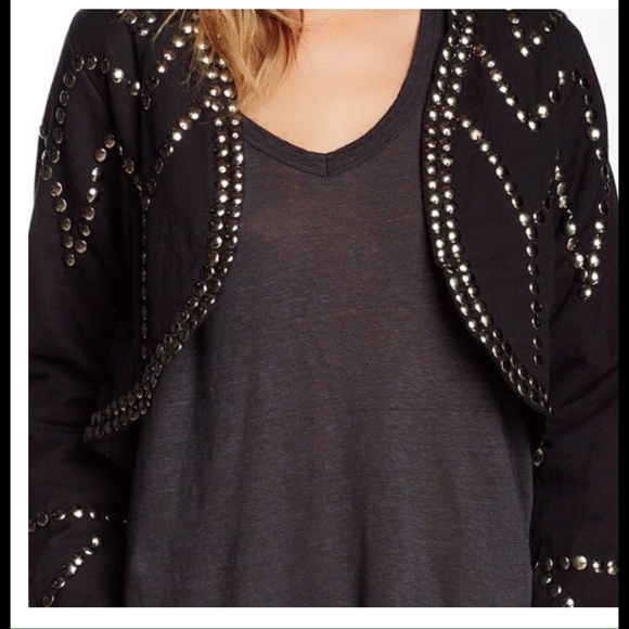 NWT One Teaspoon studded Fringed Bolo Jacket S-S - Picture 3 of 3