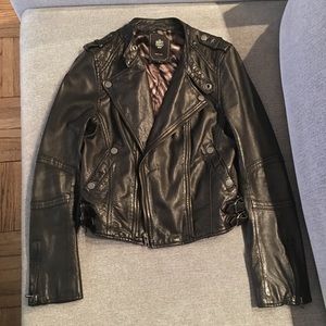 Eighty Twenty black leather jacket