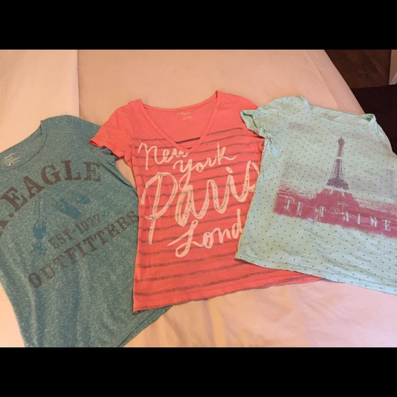 3 American Eagle AE T-shirts - Picture 1 of 4