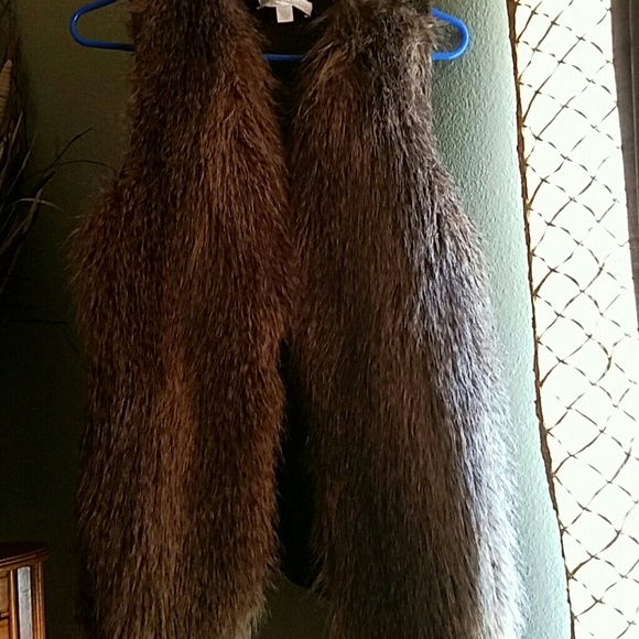 Faux fur vest