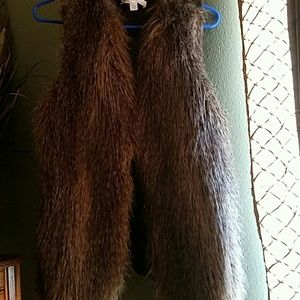 Faux fur vest