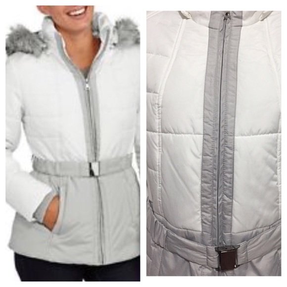 Weather Tamer White & Grey Color-block Jacket - Picture 3 of 4