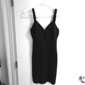 BCBG MaxAzria Black Form Fitting Dress