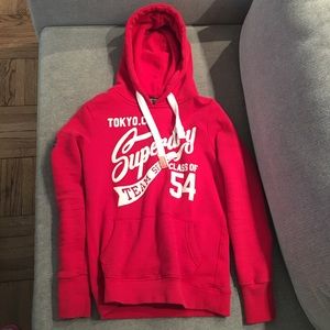 Superdry red hoodie