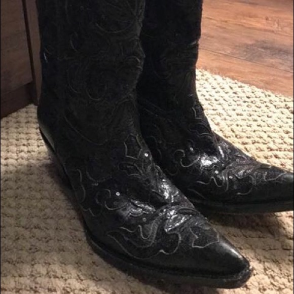 Corral black sequin boots