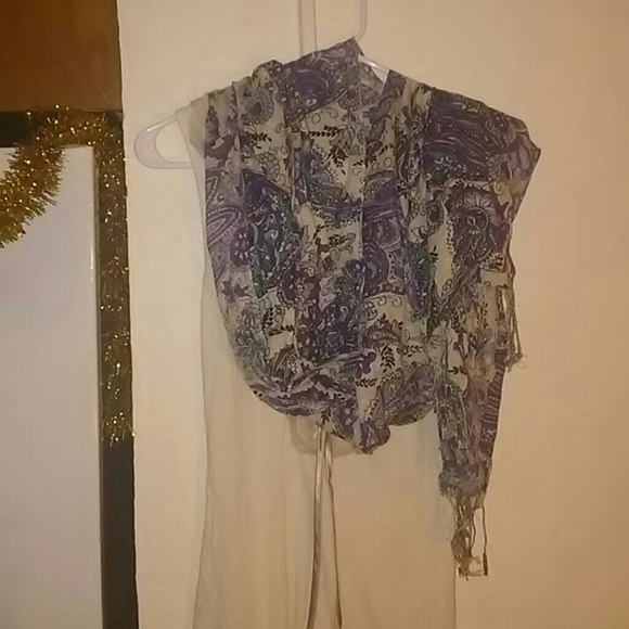 100 % Viscose ! Made in India. Purple New scarf!
