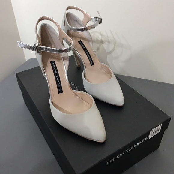 French Connection grey/silver Manuela pump sz 36 - Picture 4 of 4